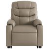 vidaXL Massagesessel mit Aufstehhilfe Cappuccino-Braun Kunstleder