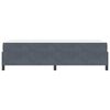 vidaXL Bettrahmen mit Matratze Dunkelgrau 90 x 200 cm Stoff