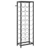 vidaXL Weinregal f&uuml;r 27 Flaschen Schwarz 34x18x100 cm Schmiedeeisen