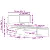 vidaXL Bettgestell mit gepolstertem Kopfteil Hellgrau 150 x 200 cm