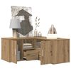 vidaXL Eckregal Artisan-Eichen-Optik 160x40x45 cm Holzwerkstoff