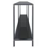 vidaXL Konsolentisch Schwarz 160x35x75,5 cm cm Hartglas