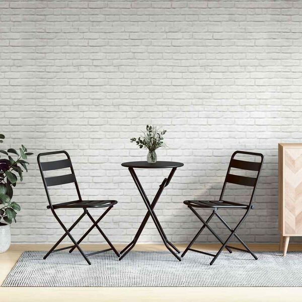vidaXL 3D-Wandpaneele 10 Stk. Wei&szlig; Backstein-Optik EPS