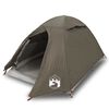 vidaXL Kuppel-Campingzelt 2 Personen Braun Wasserdicht