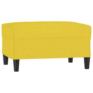 vidaXL Fu&szlig;hocker Hellgelb 70x55x41 cm Stoff