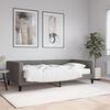 vidaXL Tagesbett mit Matratze Dunkelgrau 100x200 cm Stoff