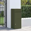 vidaXL Paketdrop-Box mit Speicher Olivgr&uuml;n 41 x 38 x 103 cm Stahl