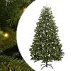 vidaXL K&uuml;nstlicher klappbarer Weihnachtsbaum Gr&uuml;n 240 cm PVC und Stahl