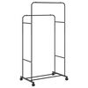 vidaXL Kleiderst&auml;nder Uni Schwarz 80 x 53 x 156 cm