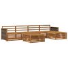 vidaXL Outdoor-Sofagarnitur 6 pcs Natur Massivholz Akazie