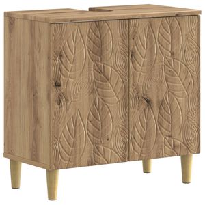 vidaXL Waschbeckenschrank DELFT Artisan-Eiche 59,5 x 31,5 x 59 cm