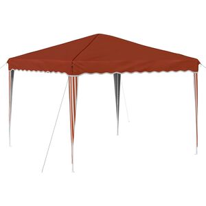 vidaXL Pop-up Partyzelt Terrakotta 288 x 288 x 245 cm Oxford-Stoff