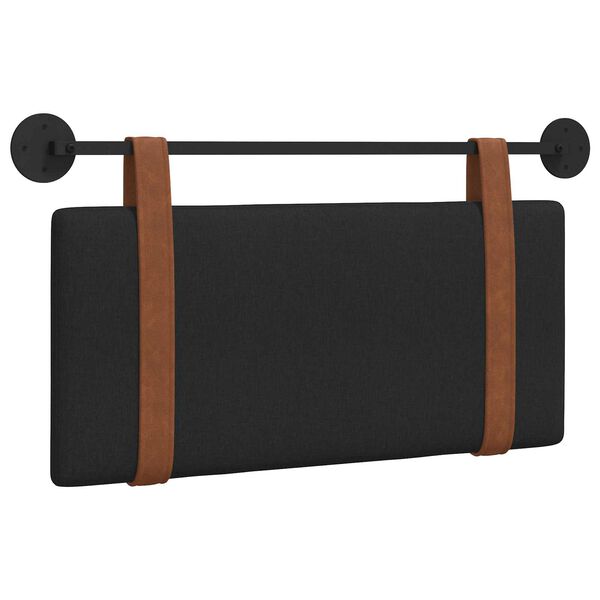 vidaXL H&auml;ngevorderseite Wandmontiert Schwarz 90 x 55 x 5 cm Antikes PU