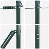 vidaXL Zaunpfosten 26 pcs Grau 3,2 x 3,2 x 130 cm