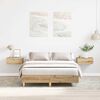 vidaXL Bettgestell ohne Matratze Artisan-Eiche 120x190cm Holzwerkstoff