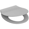 SCH&Uuml;TTE Toilettensitz mit Absenkautomatik SLIM GREY Duroplast Grau