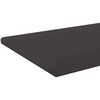 vidaXL Schwebendes Regal 2 pcs Schwarz 80 x 18 x 2,5 cm Stahl