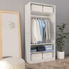 vidaXL Kleiderschrank Hochglanz-Wei&szlig; 100x50x200 cm Holzwerkstoff