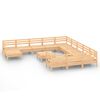 vidaXL 13-tlg. Garten-Lounge-Set Massivholz Kiefer