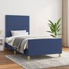 vidaXL Bettgestell ohne Matratze Blau 90x190 cm Stoff