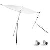 vidaXL T-Top-Beschattungsverl&auml;ngerung Wei&szlig; 170x170x(113-182,5) cm