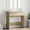 vidaXL Schminktisch mit Spiegel Sonoma-Eiche 80x39x80 cm