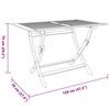 vidaXL Gartentisch Klappbar 120x70x75 cm Massivholz Eukalyptus