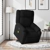 vidaXL Massagesessel mit Aufstehhilfe Schwarz Stoff