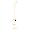 vidaXL Kratzbaum Deckenhoch Creme 250,5-276,5 cm