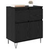 vidaXL Sideboard mit Schubladen Schwarz Eichen-Optik 60 x 35 x 70 cm