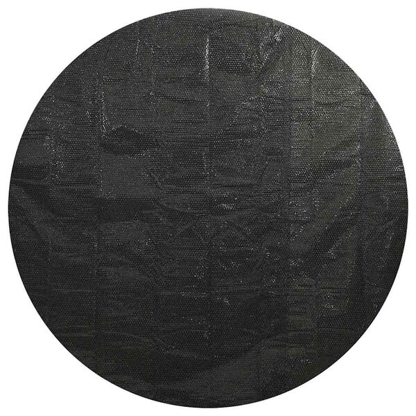 vidaXL Poolabdeckung Schwarz 381 cm PE
