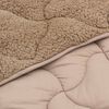 vidaXL Ganzjahresbettdecke Gepolstert Taupe 200 x 240 cm