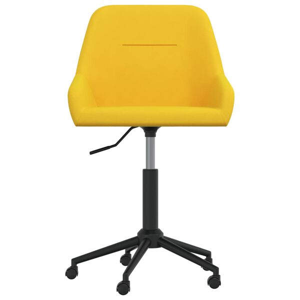 vidaXL B&uuml;rostuhl Drehbar Senfgelb Samt
