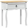 vidaXL Konsolentisch Wei&szlig; 73 x 35 x 73 cm Massives Kiefernholz