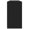 vidaXL Sideboard mit LED-Leuchten Schwarz 163x37x67 cm