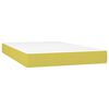 vidaXL Boxspringbett mit Matratze & LED Gr&uuml;n 120x200 cm Stoff