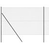 vidaXL Bodenmontierter Maschendrahtzaun 10 x 1,6 m Grau Netz