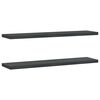vidaXL Wandregale 2 Stk. 100x23,5 cm Schwarz Edelstahl