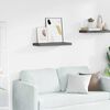 vidaXL Schweberegal Hochglanz-Grau 60x23,5x3,8 cm MDF