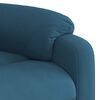 vidaXL Massagesessel mit Aufstehhilfe Elektrisch Blau Samt