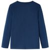 Kinder-Langarmshirt Marineblau 92