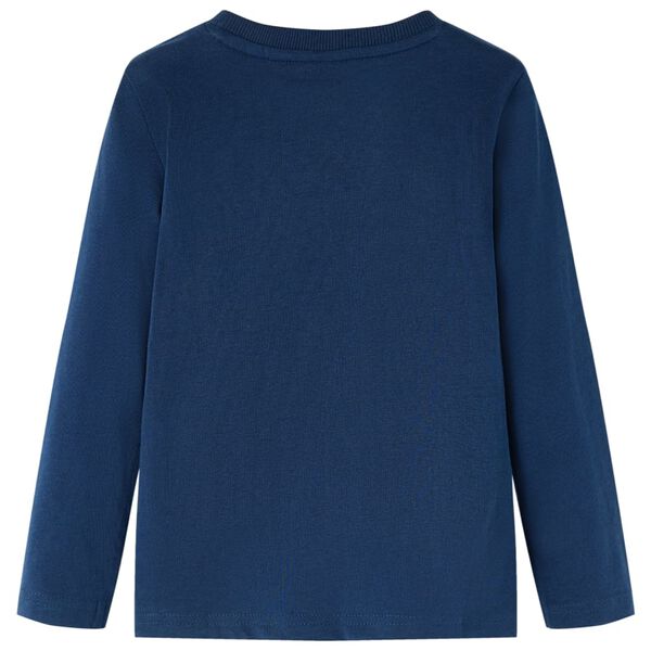 Kinder-Langarmshirt Marineblau 92