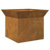 vidaXL Feuerstelle Rostig 50 x 50 x 40 cm Wetterfeststahl