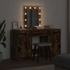 vidaXL Schminktisch mit Speicher Braun 50 x 41 x 135 cm Holzwerkstoff