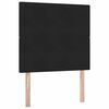 vidaXL Aufbewahrungsbett mit Matratze Schwarz 100 x 200 cm Samt