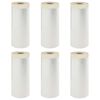 vidaXL Staubschutzfolie mit Klebeband 6 Stk. Transparent 110 x 3300 cm
