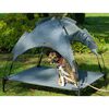 dobar Outdoor Hundeliege mit Dach Anthrazit