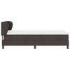 vidaXL Boxspringbett mit Matratze Dunkelbraun 90 x 200 cm Stoff