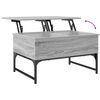 vidaXL Couchtisch Grau Sonoma 70x50x40 cm Holzwerkstoff und Metall