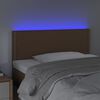 vidaXL LED Kopfteil Braun 80x5x78/88 cm Kunstleder